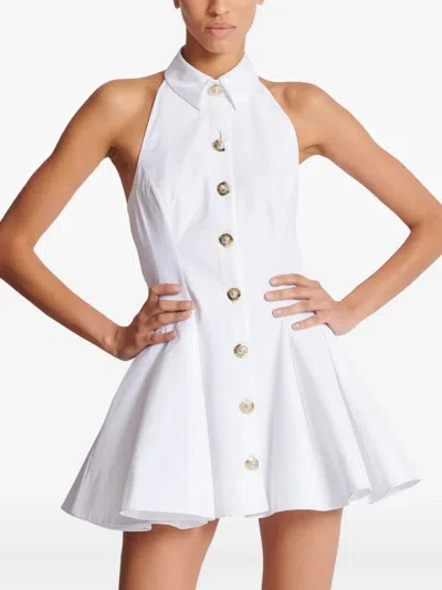 Balmain Backless Dress In White