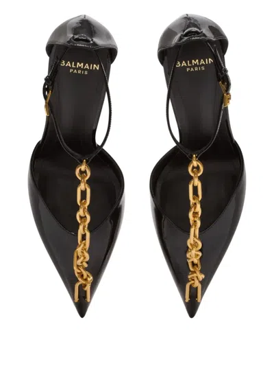 Balmain Leather Pumps In Black