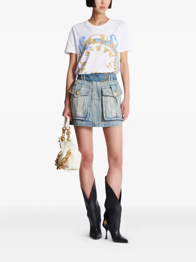 Balmain Printed T-shirt In White