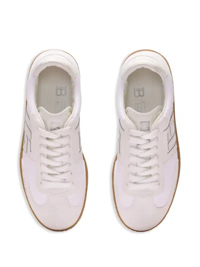 Balmain Swan Low-top Sneakers In White