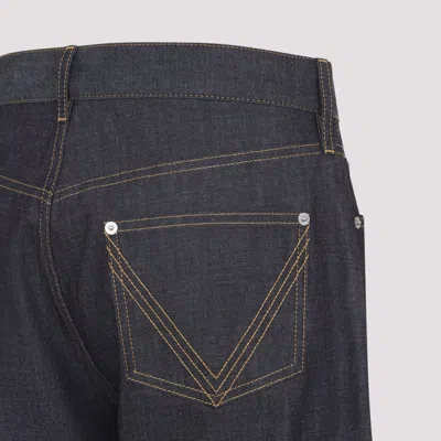 Bottega Veneta Denim Trousers Men In Blue