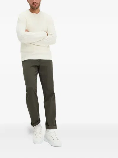 Brax Evans Buttoned Trousers In Brown