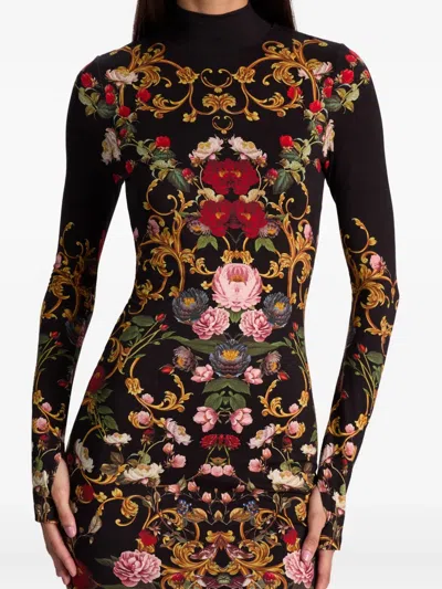 Alice And Olivia Alice + Olivia Delora Long Dress In Multi