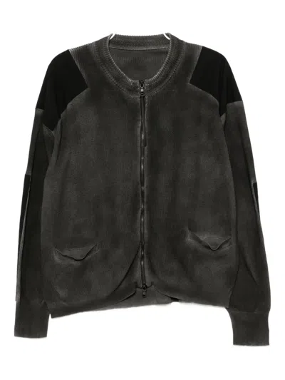 The Viridi-anne Object Dyed Cardigan In Animal Print