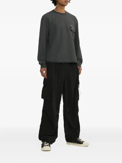 And Wander Waffle Long Sleeve T-shirt In Gray