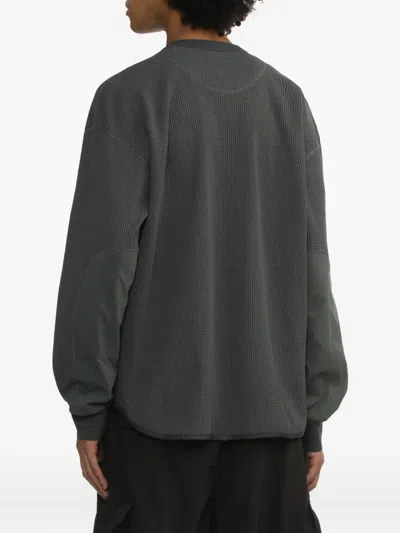 And Wander Waffle Long Sleeve T-shirt In Gray