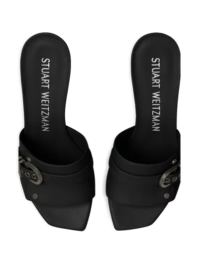 Stuart Weitzman Square-headed High-heeled Sandals In Multi