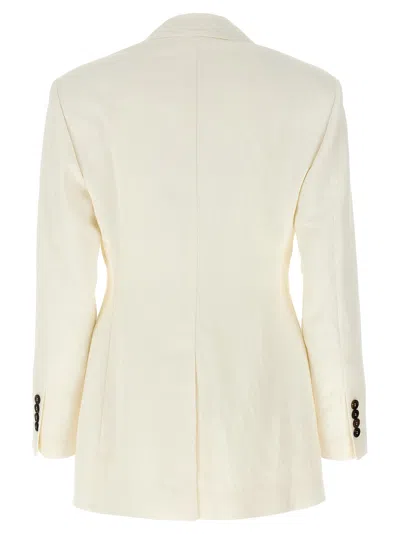 Brunello Cucinelli Tailored Blazer With Double-breasted Design In Multi