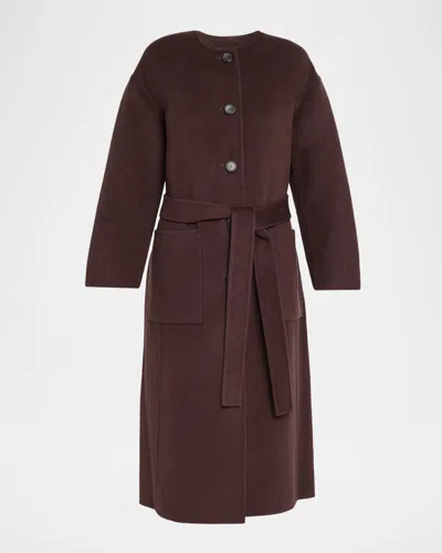 Ulla Johnson Fernanda Double-face Wool Coat In Brown