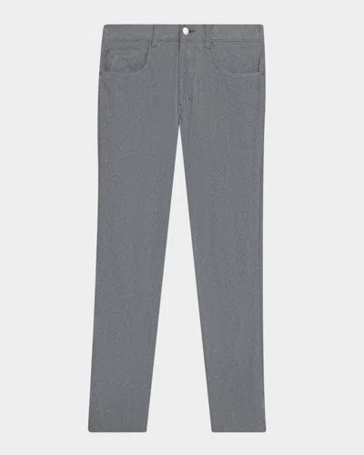 Peter Millar Men's Brevard Performance Flannel Pants In Gray