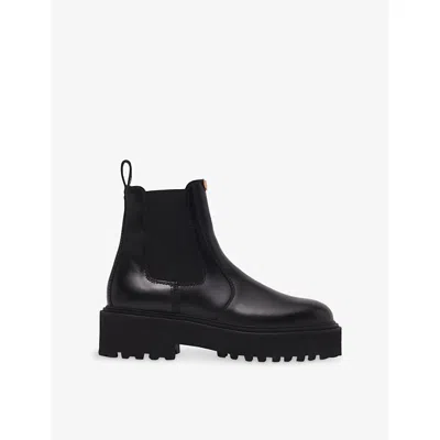 Maje Chelsea Boots In Black
