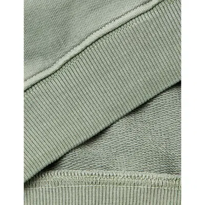 Benetton Khaki Graphic Embroidered Cotton-jersey Hoody 6-14 In Multi