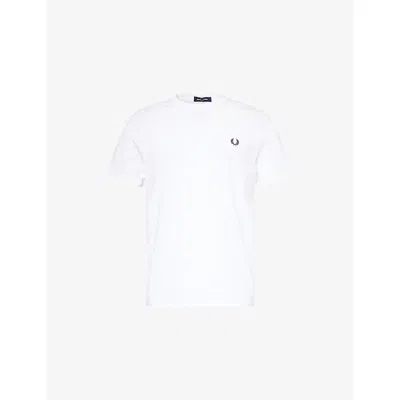 Fred Perry Classic Crew Neck Tee In White