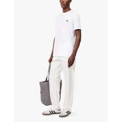 Fred Perry Classic Crew Neck Tee In White