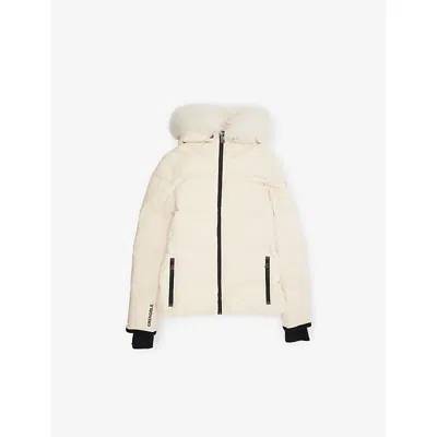 Moncler Miscellaneous New Guyane Padded Shell-down Ski Jacket 8- In White