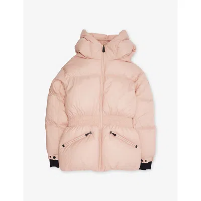 Moncler Light Pink Wollemi Long-sleeve Shell-down Jacket 8- In Pink