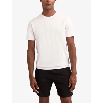 Reiss Mens Black White Flex Set Of Two Stretch-jersey T-shirts Xl In Black
