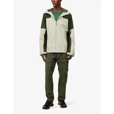 Columbia Mens Safari Greenscape Inner Limits Hooded Shell Jacket In Green