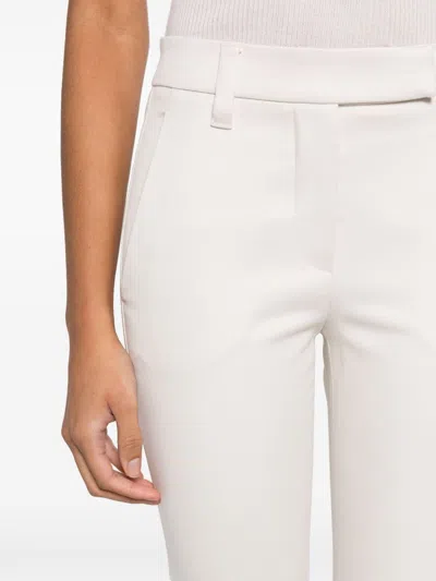 Brunello Cucinelli Women Slim Cropped Trousers In White