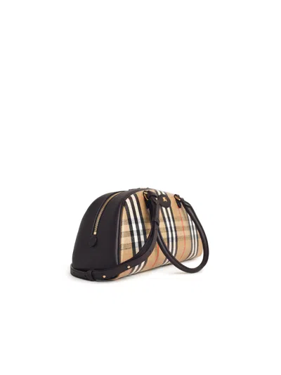 Burberry Beige Highlands Duffle Bag In Brown