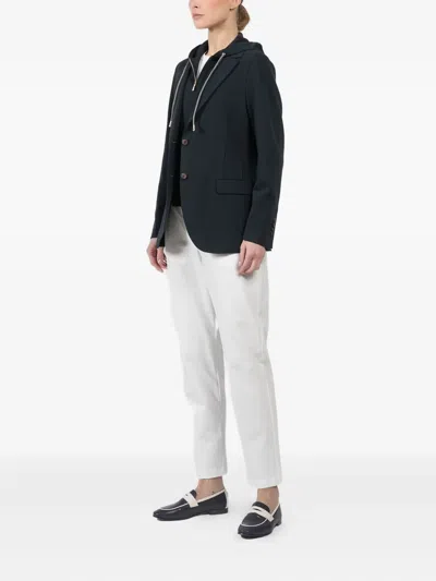 Eleventy Detachable-hood Jacket In Animal Print