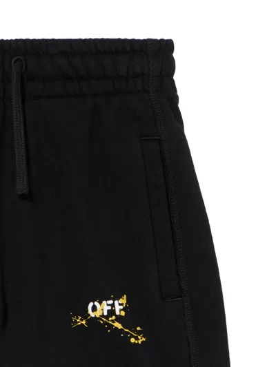 Off-white Splat Diag Sweatshorts In Black
