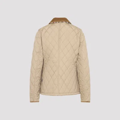 Burberry Doreset Diamond-quilted Jacket In Multi