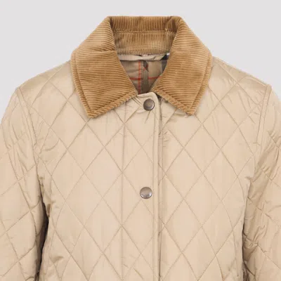 Burberry Doreset Diamond-quilted Jacket In Multi