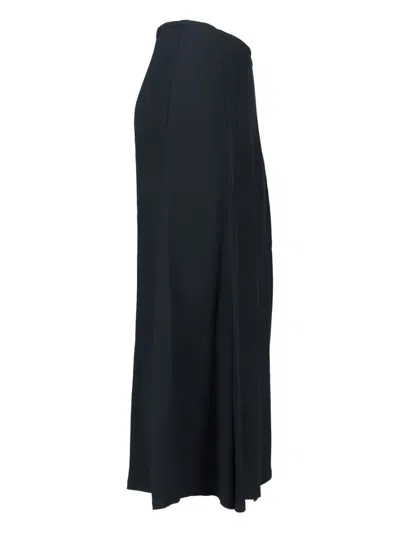 Aspesi Classic Black Skirt With Silhouette In Blue