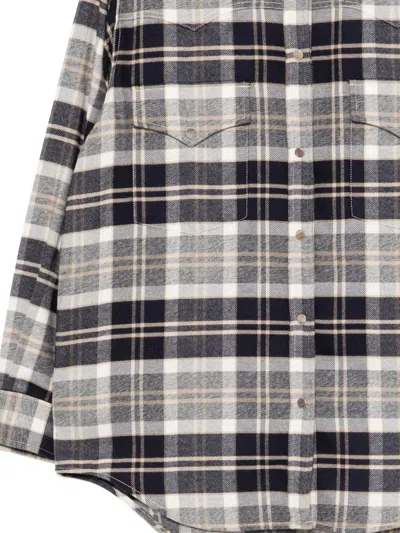 Twp Dutton Checked Cotton-flannel Shirt In Multi