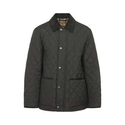 Burberry Haddington Diamond-quilted Jacket In Black