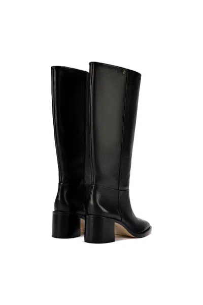 Larroude Ricky Boot Black Leather In Multi