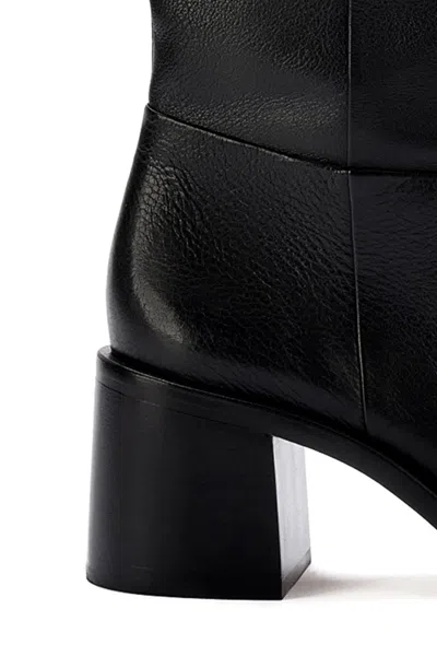 Larroude Ricky Boot Black Leather In Multi