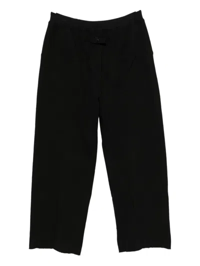 The Viridi-anne Sweat Wide Pants In Black