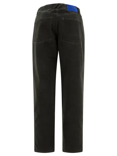 Burberry Denim Trousers With Pockets And Loops In Black