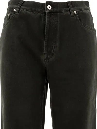 Burberry Denim Trousers With Pockets And Loops In Black