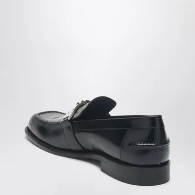 Burberry Mocassino Tower Black In Leather Women In Multi