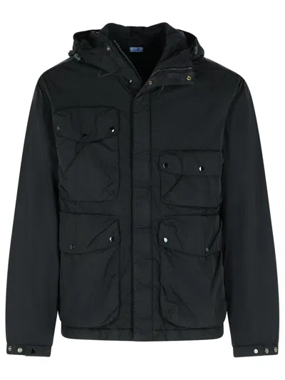 C.p. Company Black Polyamide Jacket In Black