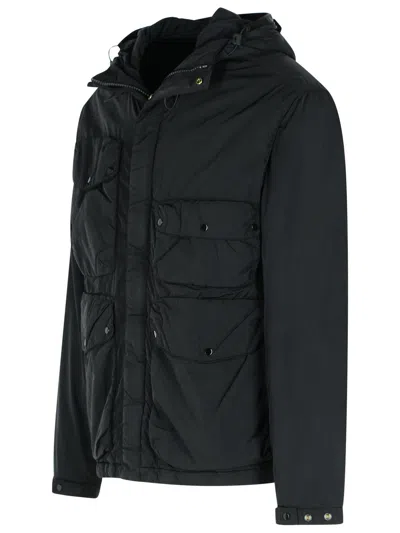 C.p. Company Black Polyamide Jacket In Black