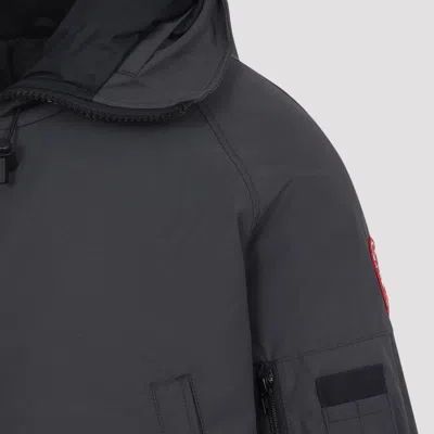 Canada Goose Granite Grey Chilliwack Bomber Jacket With Attached Hood In Gray
