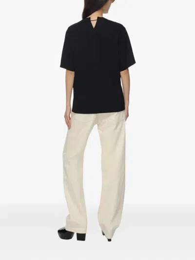 Carven Pearl T-shirt In Black