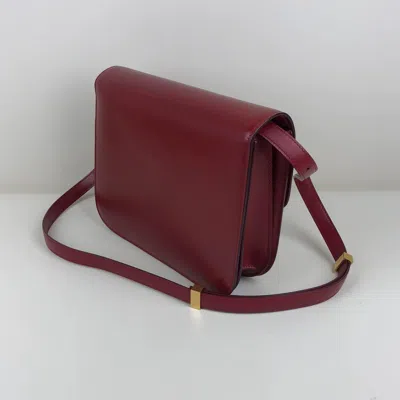 Celine Women Pre-loved Bag Very Good Condition In Burgundy