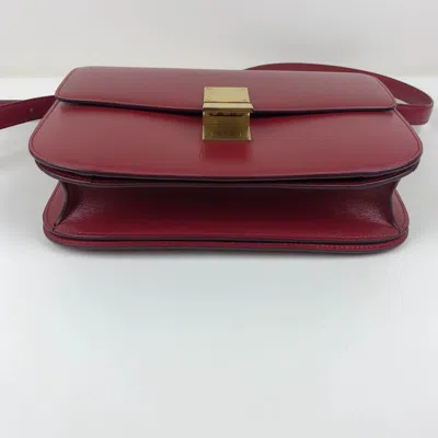 Celine Women Pre-loved Bag Very Good Condition In Burgundy