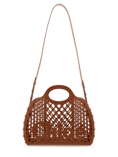 Chloé Cage Tote Bag In Brown
