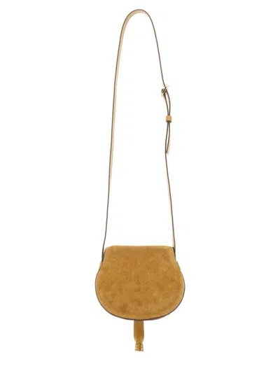 Chloé Saddle Marcie Bag Small In Brown