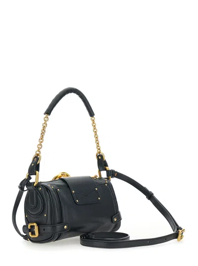 Chloé Black Leather Small Paddington Shoulder Bag