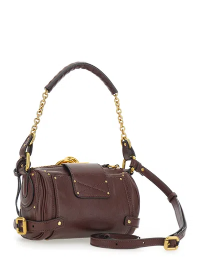 Chloé Crafty Brown Small Paddington Chain Bag In Brown