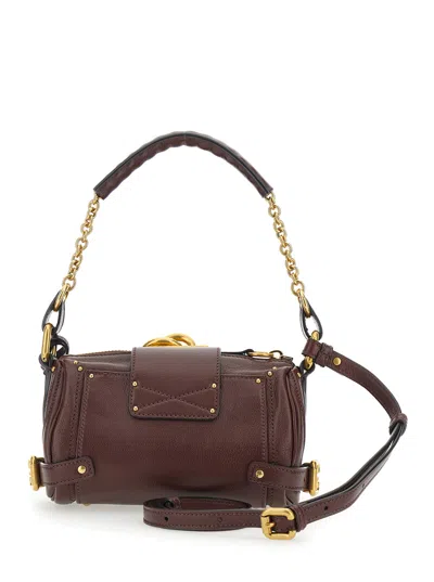 Chloé Crafty Brown Small Paddington Chain Bag In Brown