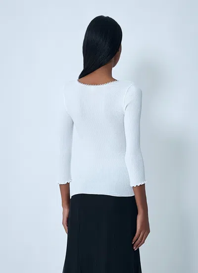 Chloé Women Cotton Cardigan In White