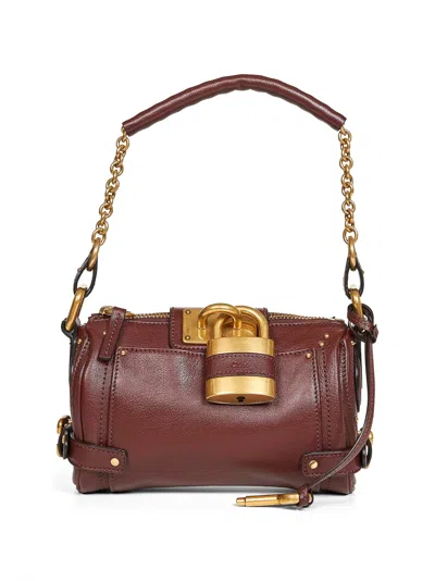 Chloé Crafty Brown Small Paddington Chain Bag In Brown